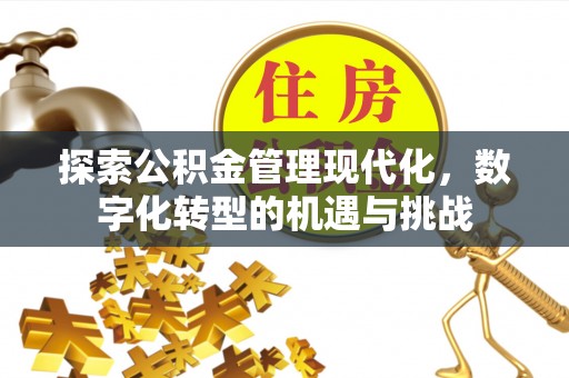 天峻探索公积金管理现代化，数字化转型的机遇与挑战