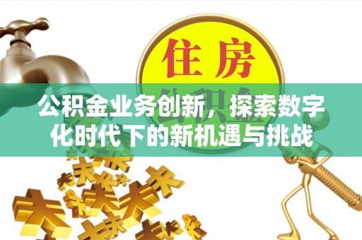 天峻公积金业务创新，探索数字化时代下的新机遇与挑战