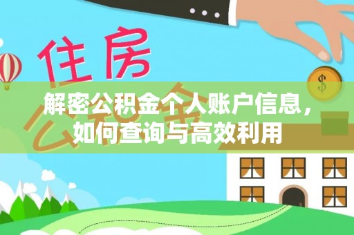 天峻解密公积金个人账户信息，如何查询与高效利用