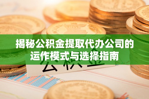 天峻揭秘公积金提取代办公司的运作模式与选择指南