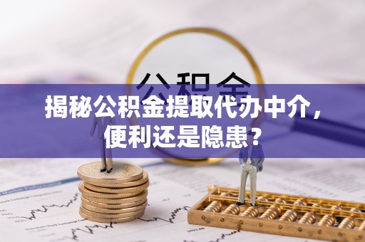 天峻揭秘公积金提取代办中介，便利还是隐患？
