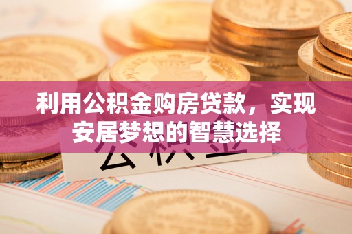 天峻利用公积金购房贷款，实现安居梦想的智慧选择
