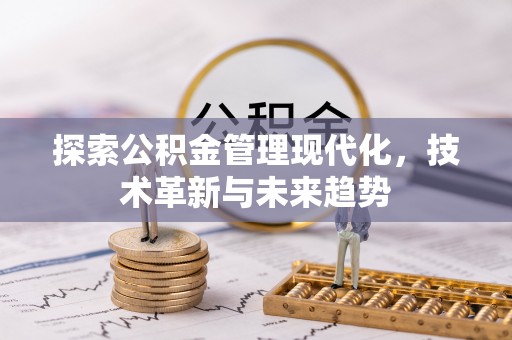 天峻探索公积金管理现代化，技术革新与未来趋势
