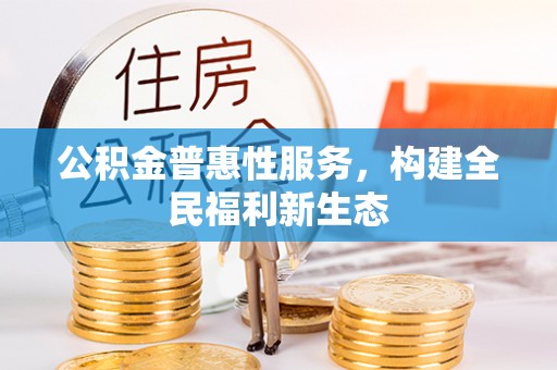 天峻公积金普惠性服务，构建全民福利新生态