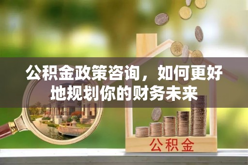 天峻公积金政策咨询，如何更好地规划你的财务未来