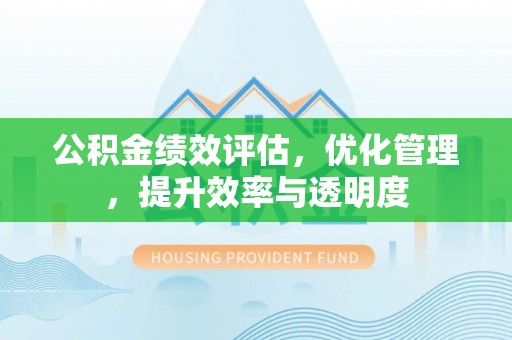 天峻公积金绩效评估，优化管理，提升效率与透明度