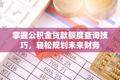 天峻掌握公积金贷款额度查询技巧，轻松规划未来财务