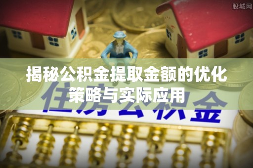 天峻揭秘公积金提取金额的优化策略与实际应用
