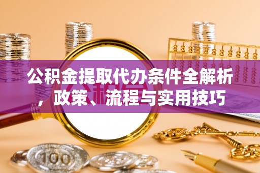 天峻公积金提取代办条件全解析，政策、流程与实用技巧