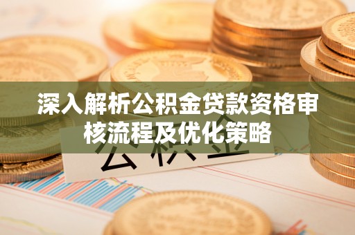 天峻深入解析公积金贷款资格审核流程及优化策略