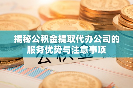 天峻揭秘公积金提取代办公司的服务优势与注意事项