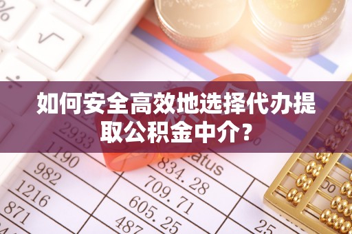 天峻如何安全高效地选择代办提取公积金中介？
