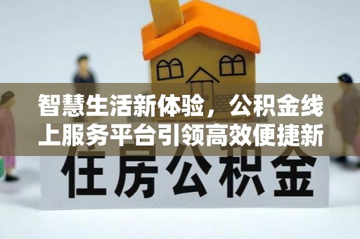 天峻智慧生活新体验，公积金线上服务平台引领高效便捷新时代
