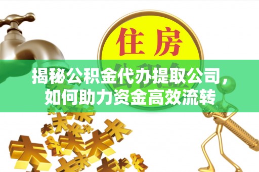 天峻揭秘公积金代办提取公司，如何助力资金高效流转