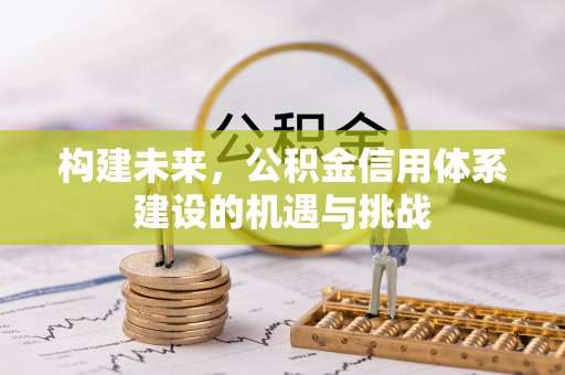 天峻构建未来，公积金信用体系建设的机遇与挑战