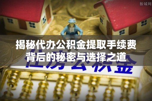 天峻揭秘代办公积金提取手续费背后的秘密与选择之道