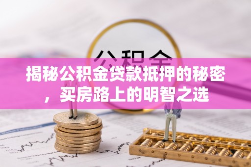 天峻揭秘公积金贷款抵押的秘密，买房路上的明智之选
