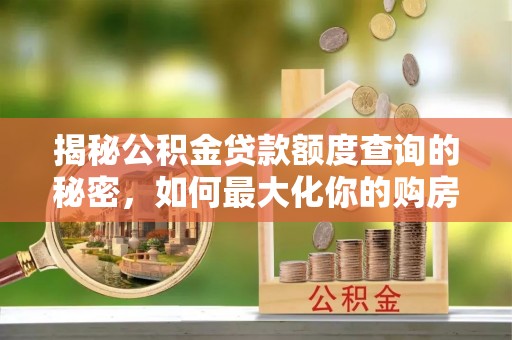 天峻揭秘公积金贷款额度查询的秘密，如何最大化你的购房资金？