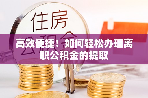 天峻高效便捷！如何轻松办理离职公积金的提取