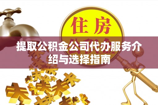 天峻提取公积金公司代办服务介绍与选择指南