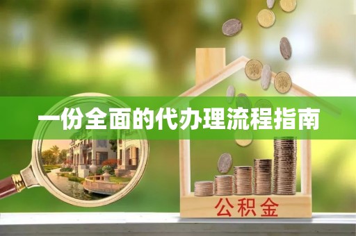 天峻一份全面的代办理流程指南