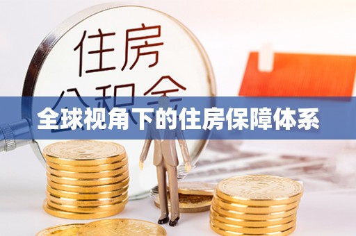 天峻全球视角下的住房保障体系