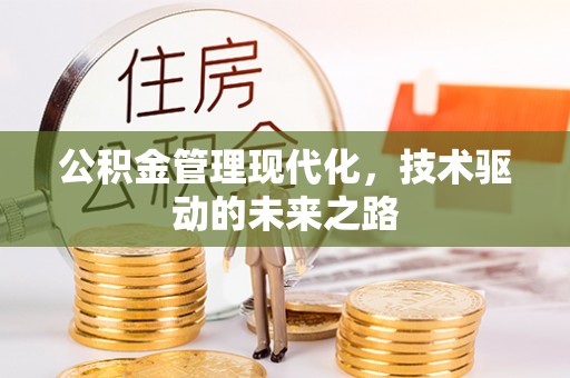 天峻公积金管理现代化，技术驱动的未来之路